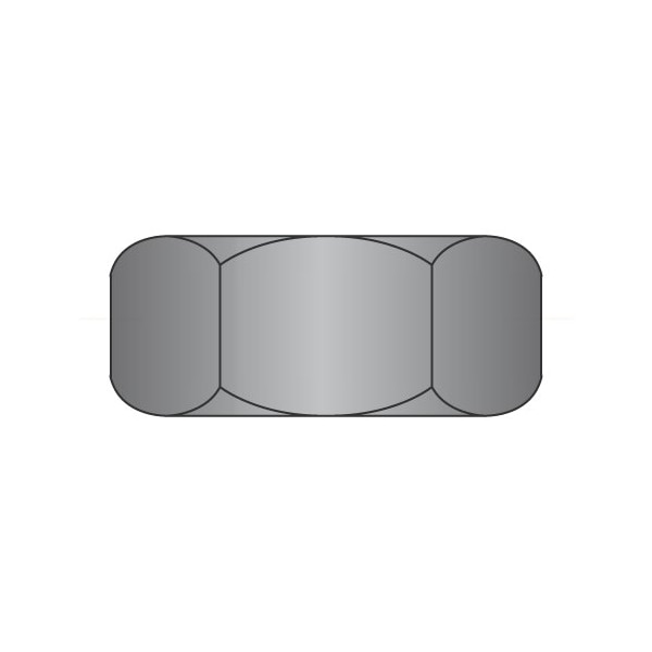 Newport Fasteners Hex Nut, 3/8"-16, Steel, Zinc Black, 21/64 in Ht, 1500 PK 742722 - main